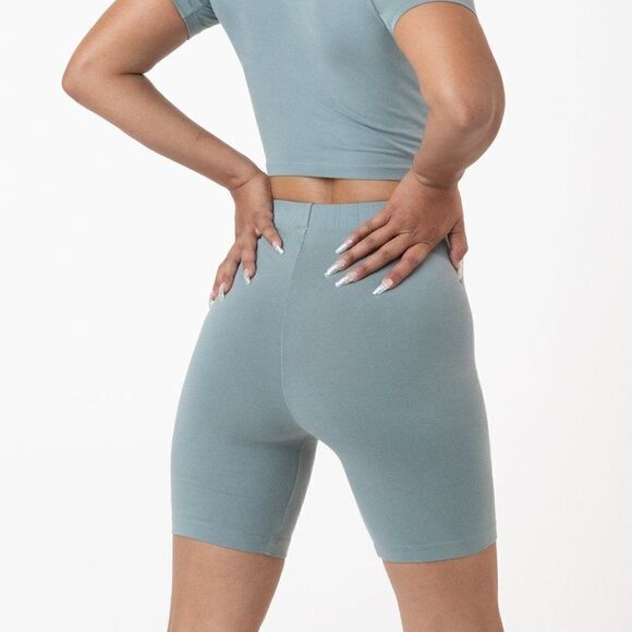 Los Angeles Apparel Eucalyptus Biker Shorts - Picture 1 of 1